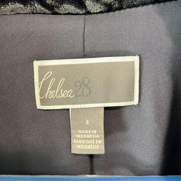 Chelsea 28 - blue/gray/purple velvet jacket, S - Picture 3 of 7